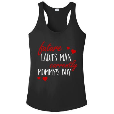 Future Ladies Man Currently Mommy's Boy Ladies PosiCharge Competitor Racerback Tank