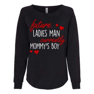 Future Ladies Man Currently Mommy's Boy Womens California Wash Sweatshirt