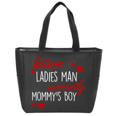 Future Ladies Man Currently Mommy's Boy Zip Tote Bag