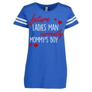 Future Ladies Man Currently Mommy's Boy Enza Ladies Jersey Football T-Shirt