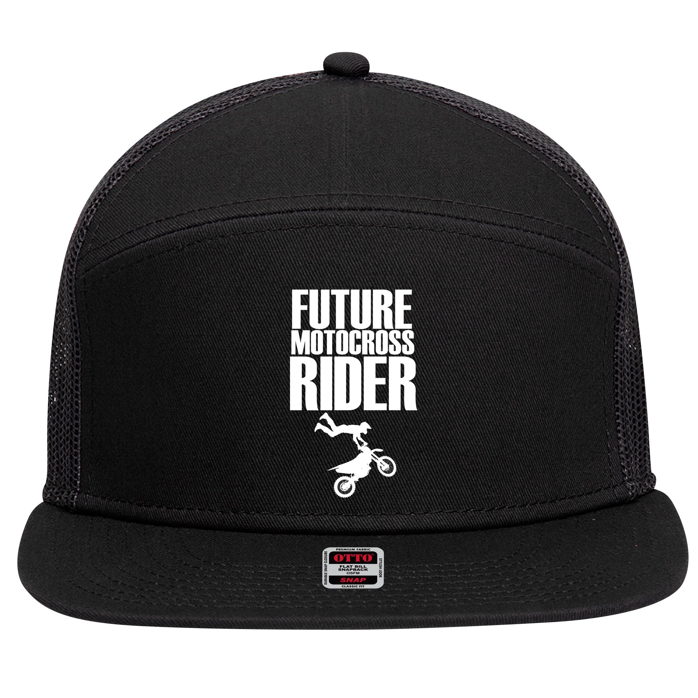 Future Motocross Rider 7 Panel Mesh Trucker Snapback Hat