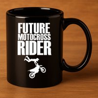 Future Motocross Rider 11oz C Handle Ceramic Mug