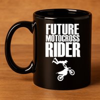Future Motocross Rider 11oz C Handle Ceramic Mug