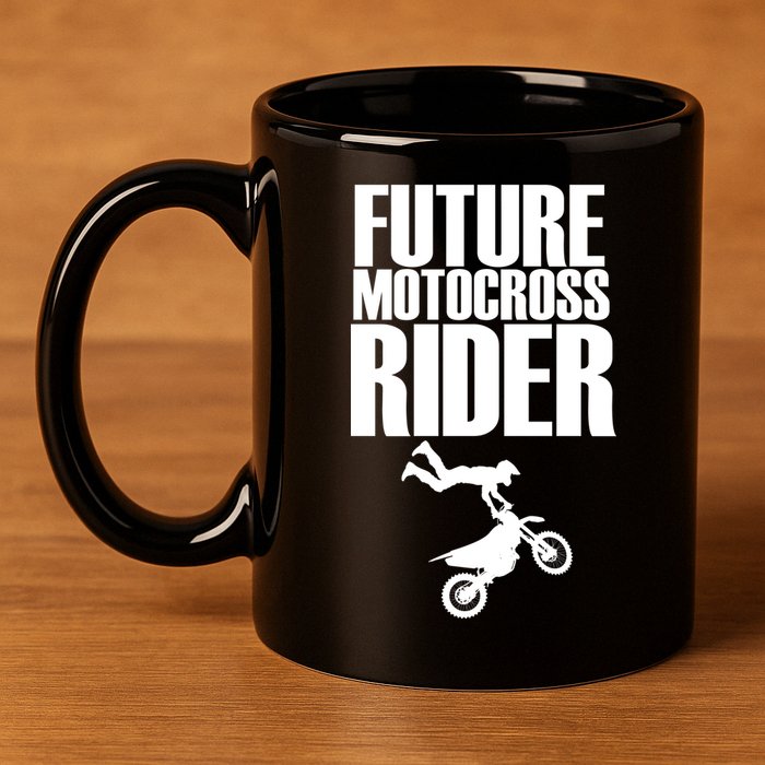 Future Motocross Rider 11oz C Handle Ceramic Mug
