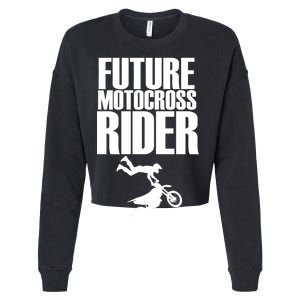 Future Motocross Rider Cropped Pullover Crew