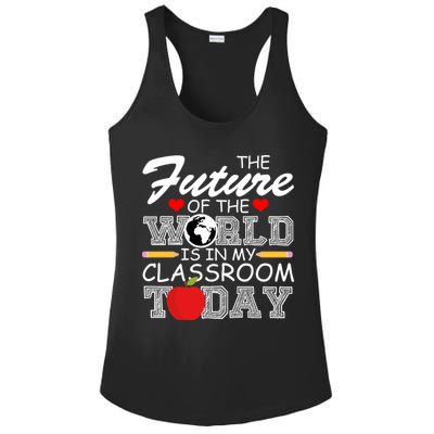 Future Of The World Is In My Classroom Ladies PosiCharge Competitor Racerback Tank