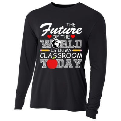 Future Of The World Is In My Classroom Cooling Performance Long Sleeve Crew
