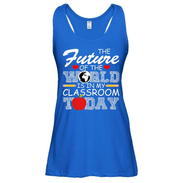 Future Of The World Is In My Classroom Ladies Essential Flowy Tank