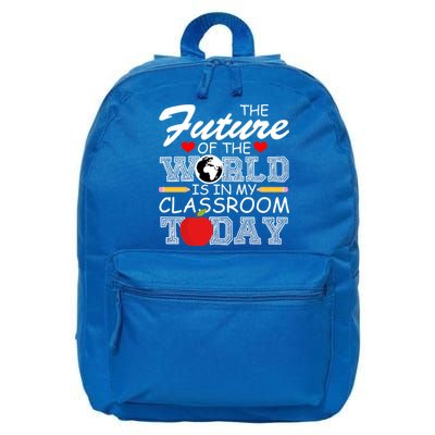 Future Of The World Is In My Classroom 16 in Basic Backpack