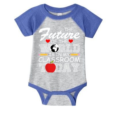 Future Of The World Is In My Classroom Infant Baby Jersey Bodysuit