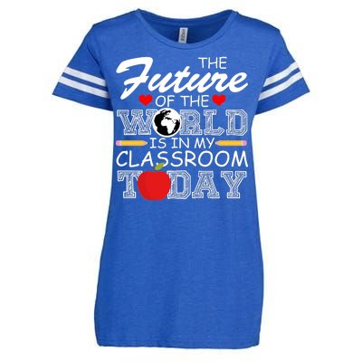 Future Of The World Is In My Classroom Enza Ladies Jersey Football T-Shirt