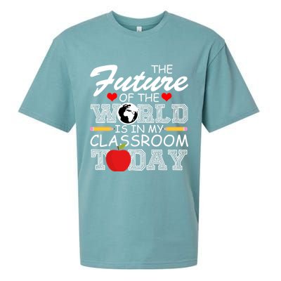 Future Of The World Is In My Classroom Sueded Cloud Jersey T-Shirt