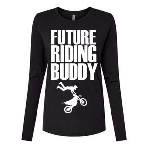 Future Riding Buddy - Motocross Womens Cotton Relaxed Long Sleeve T-Shirt