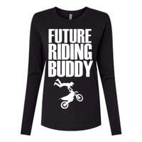 Future Riding Buddy - Motocross Womens Cotton Relaxed Long Sleeve T-Shirt