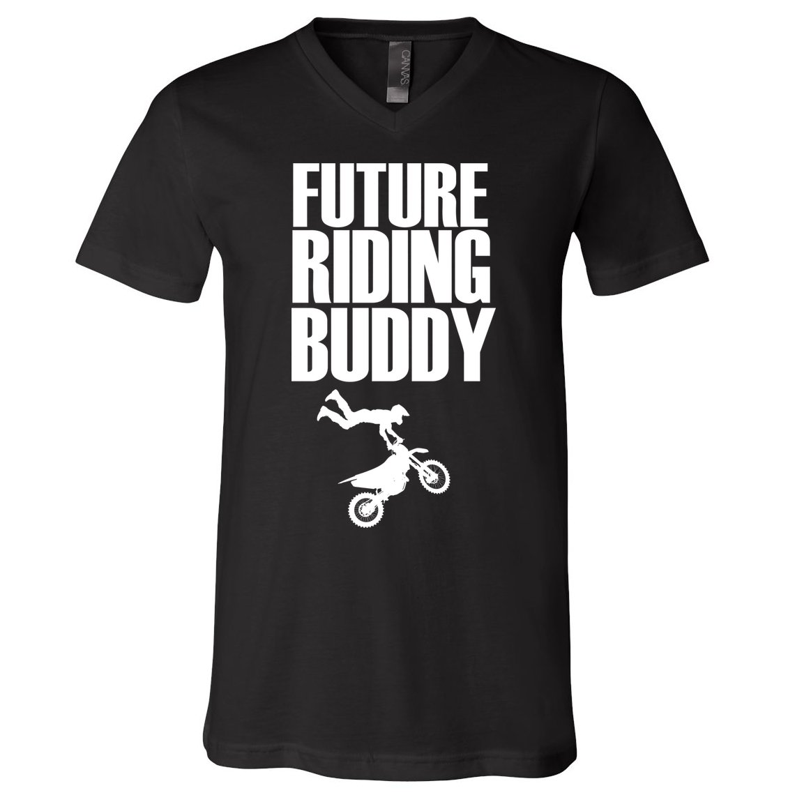 Future Riding Buddy - Motocross V-Neck T-Shirt