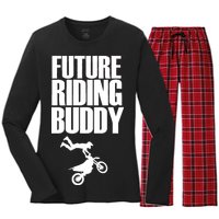 Future Riding Buddy - Motocross Women's Long Sleeve Flannel Pajama Set 