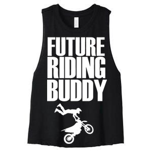 Future Riding Buddy - Motocross Women's Racerback Cropped Tank