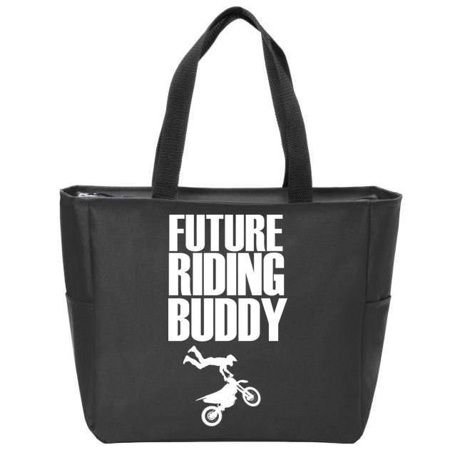 Future Riding Buddy - Motocross Zip Tote Bag