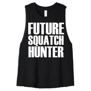 Future Squatch Hunter Women's Racerback Cropped Tank