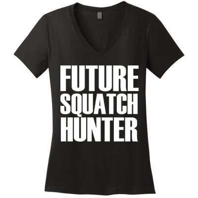 Future Squatch Hunter Women's V-Neck T-Shirt