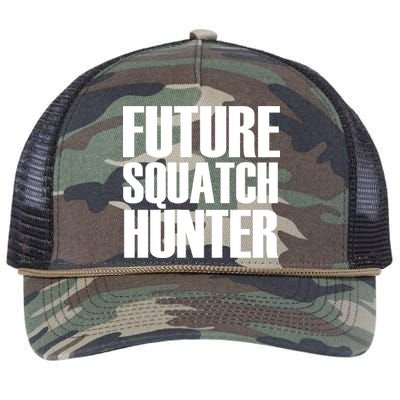 Future Squatch Hunter Retro Rope Trucker Hat Cap