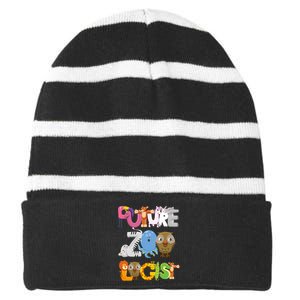 Future Zoologist Striped Beanie with Solid Band