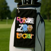 Future Zoologist Golf Towel