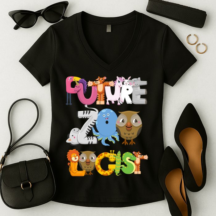 Future Zoologist Women's V-Neck T-Shirt