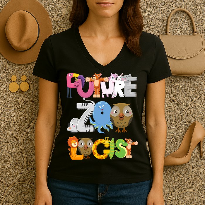 Future Zoologist Women's V-Neck T-Shirt