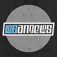 Futuristic Los Angeles Logo 7 Panel Mesh Trucker Snapback Hat