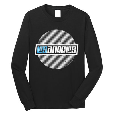 Futuristic Los Angeles Logo Long Sleeve Shirt
