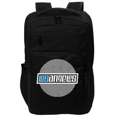 Futuristic Los Angeles Logo Impact Tech Backpack