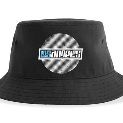 Futuristic Los Angeles Logo Sustainable Bucket Hat