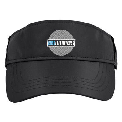 Futuristic Los Angeles Logo Adult Drive Performance Visor