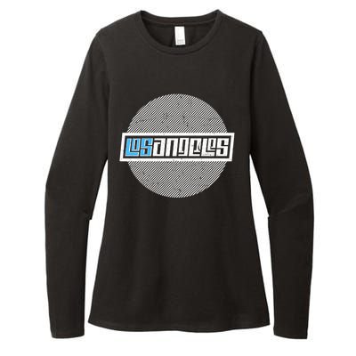 Futuristic Los Angeles Logo Womens CVC Long Sleeve Shirt