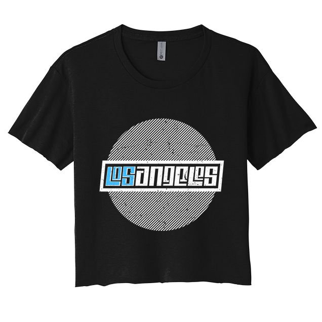 Futuristic Los Angeles Logo Crop Top
