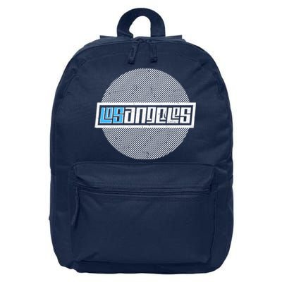 Futuristic Los Angeles Logo 16 in Basic Backpack