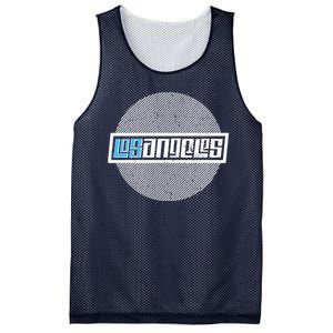 Futuristic Los Angeles Logo Mesh Reversible Basketball Jersey Tank