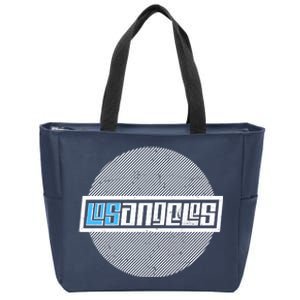 Futuristic Los Angeles Logo Zip Tote Bag