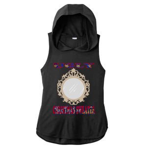 Funny Unique Ugly Christmas Sweater Xmas Mirror Ladies PosiCharge Tri-Blend Wicking Draft Hoodie Tank