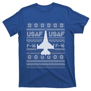 F16 Usaf Ugly Christmas Sweater Gift Fighter Pilot T-Shirt