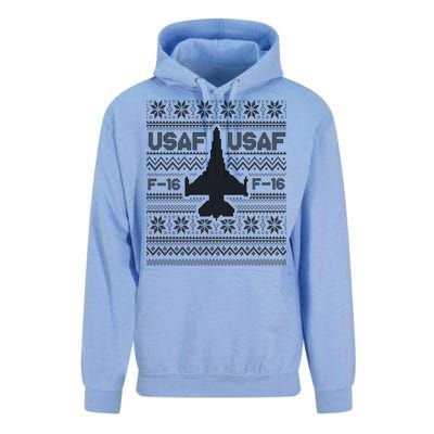 F16 Usaf Ugly Christmas Sweater Gift Fighter Pilot Unisex Surf Hoodie