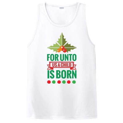 For Unto Us A Child Is Born PosiCharge Competitor Tank