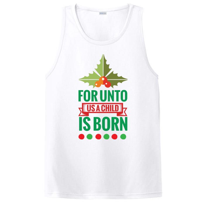 For Unto Us A Child Is Born PosiCharge Competitor Tank