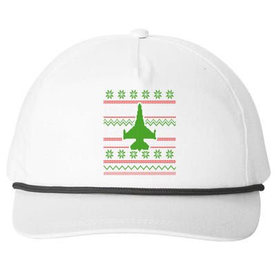 F16 Usaf Ugly Christmas Sweater Funny Gift Fighter Pilot Snapback Five-Panel Rope Hat