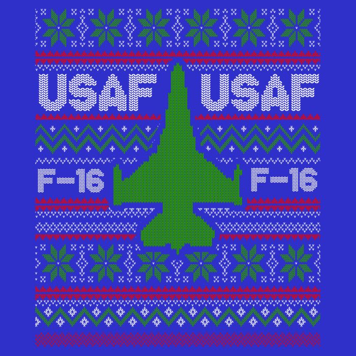 F16 Usaf Ugly Christmas Sweater Funny Gift Fighter Pilot 16 in Basic Backpack