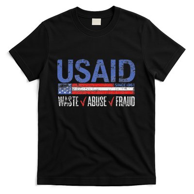 Funny Usaid Waste Abuse Fraud Since 1961 D.O.G.E 2025 T-Shirt