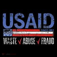 Funny Usaid Waste Abuse Fraud Since 1961 D.O.G.E 2025 7-Panel Snapback Hat