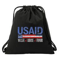 Funny Usaid Waste Abuse Fraud Since 1961 D.O.G.E 2025 Drawstring Bag