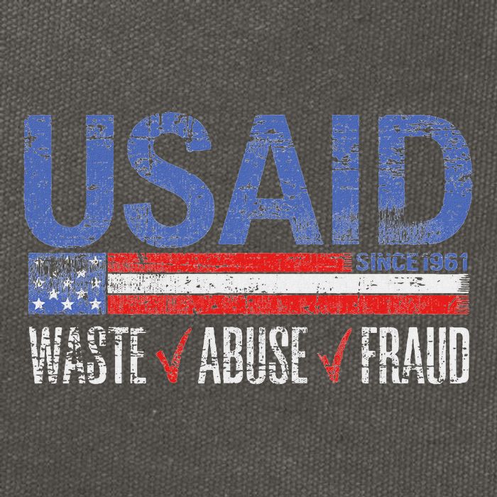 Funny Usaid Waste Abuse Fraud Since 1961 D.O.G.E 2025 Cotton Canvas Backpack